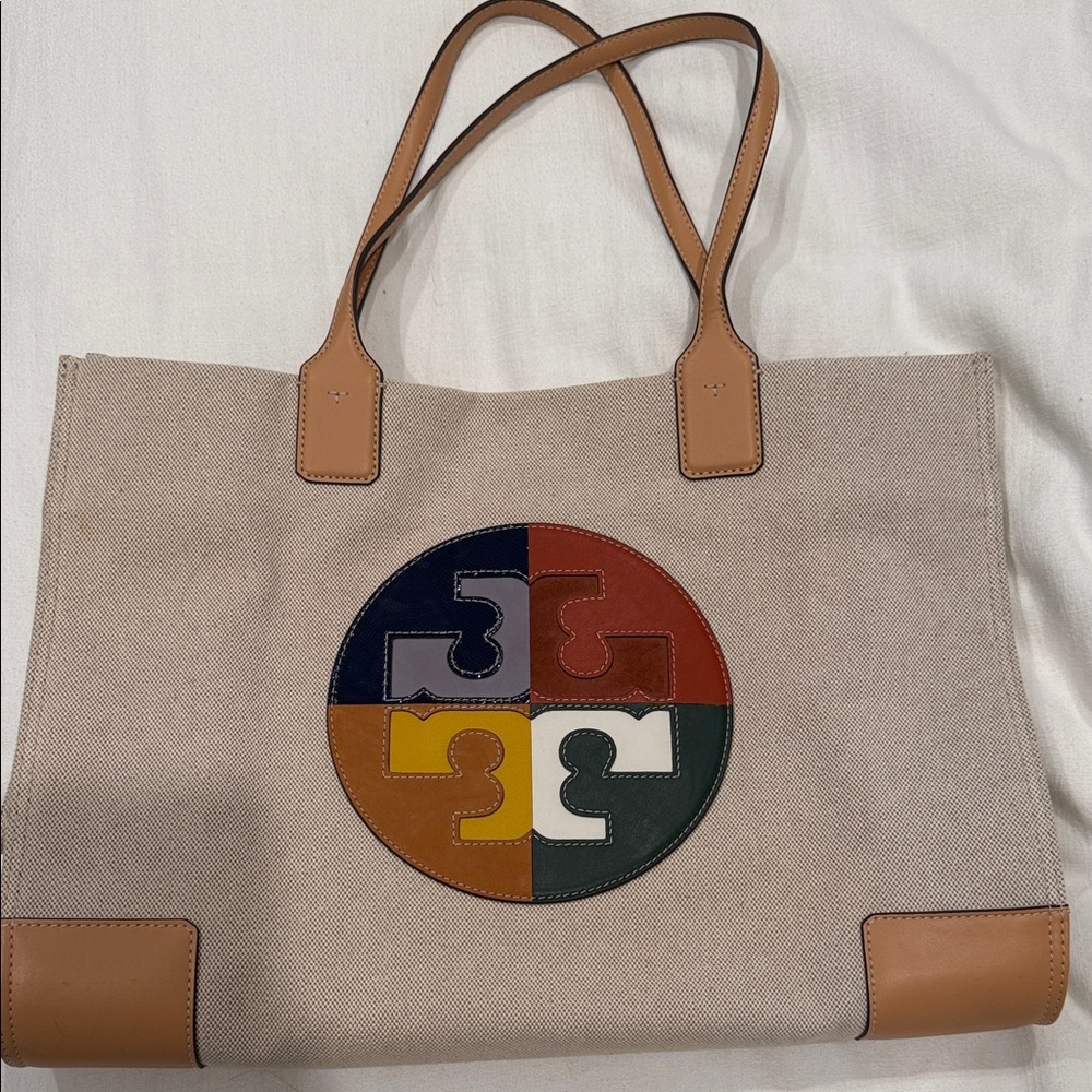 Tory Burch Ella color block tote. NWOT